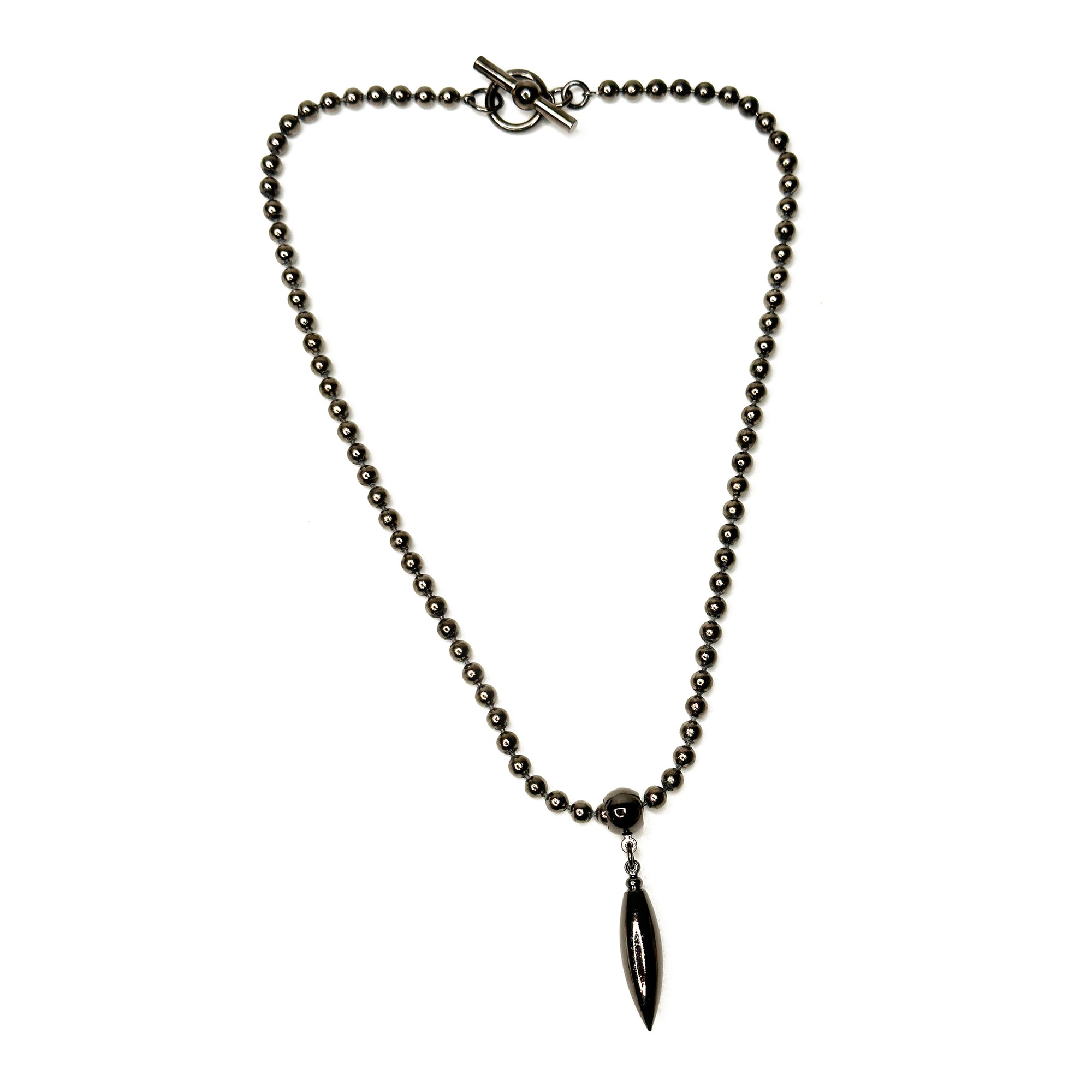 Pendulum Drop Bead Chain Necklace