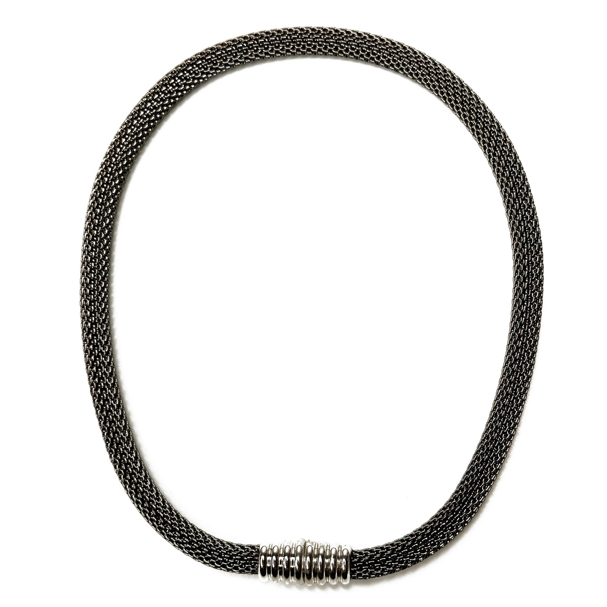 Round Mesh Necklace with Magnetic Clasp