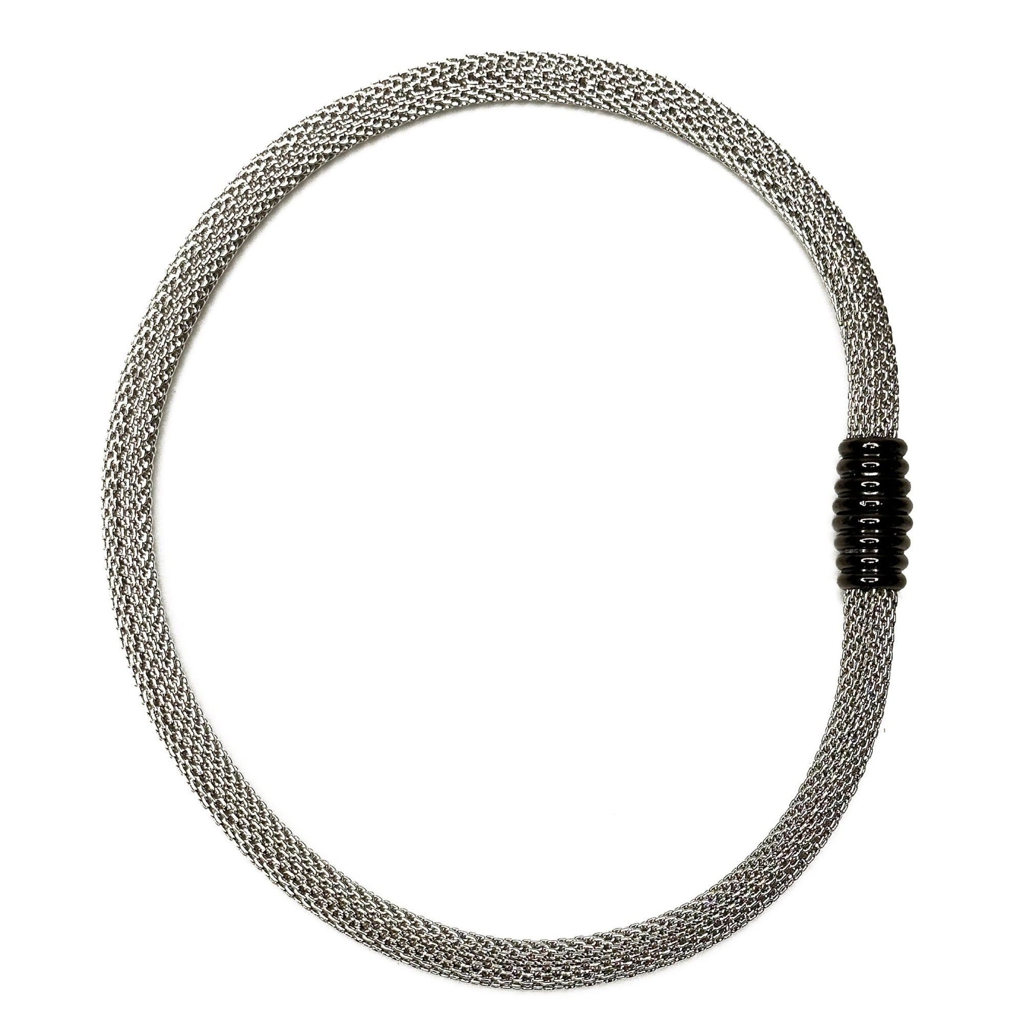 Round Mesh Necklace with Magnetic Clasp