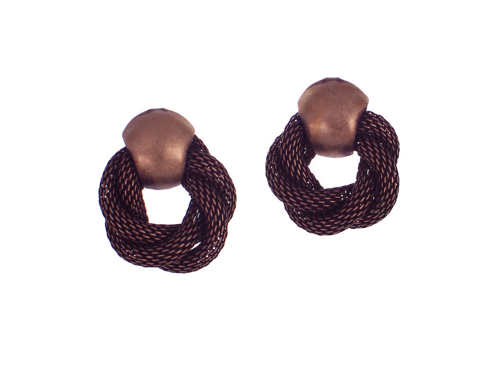 Mesh Knot Earrings | Erica Zap Designs
