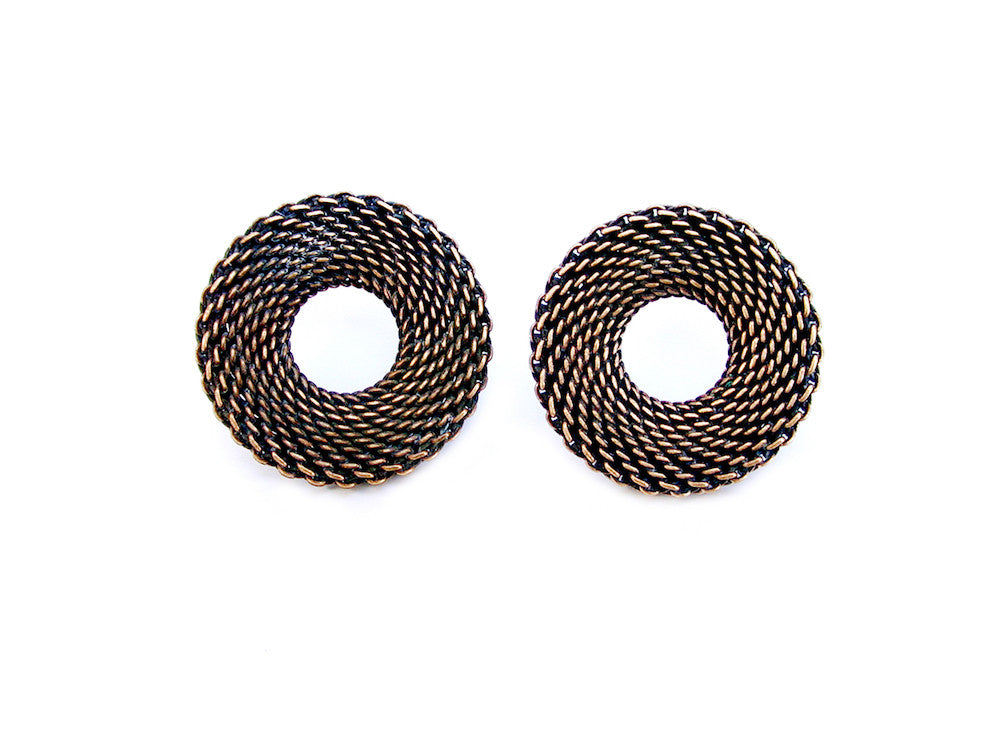 Small Circle Mesh Earrings | Erica Zap Designs