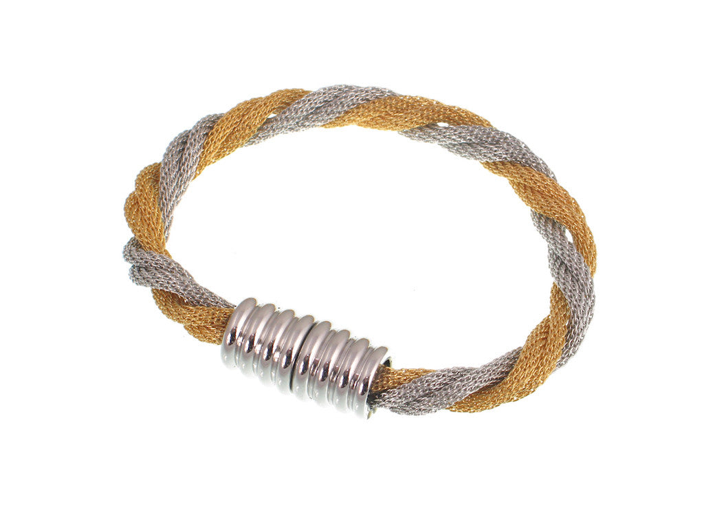 Mesh Bracelet Thin Twist with Magnetic Clasp | Erica Zap Designs