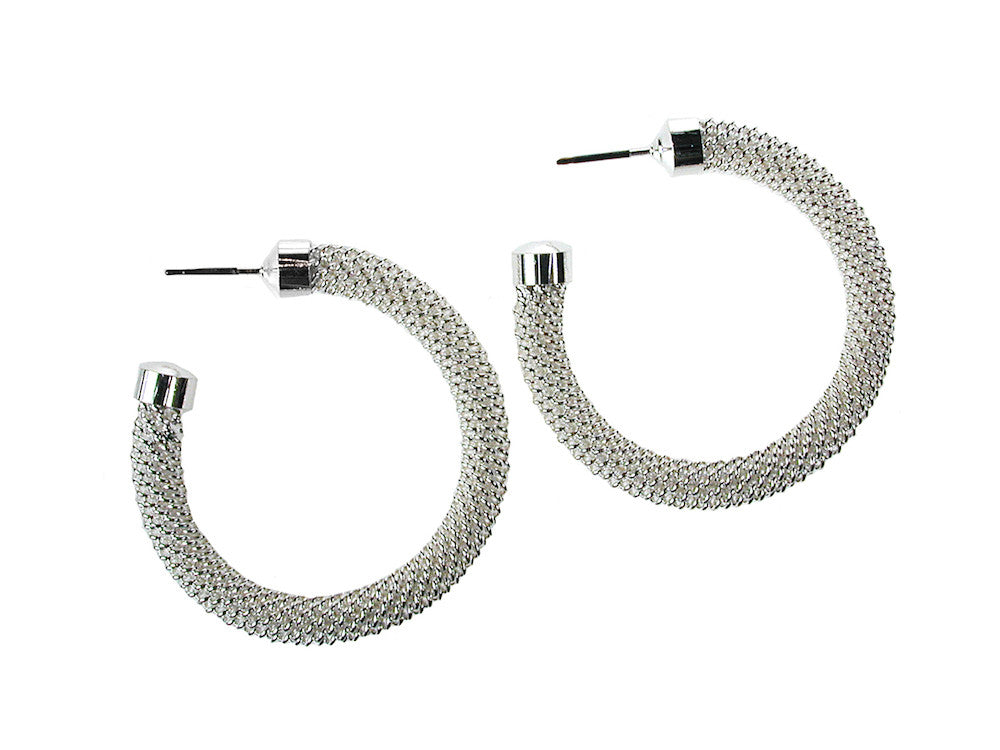 Large Mesh Hoop Earrings | Erica Zap Designs
