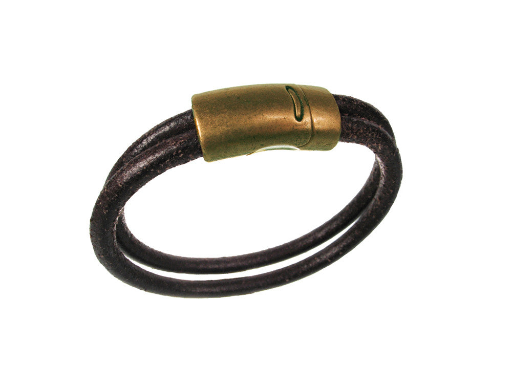 Cord Leather Bracelet | Double Strand Magnetic Clasp | Erica Zap Designs