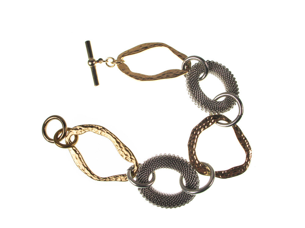 Oval Mesh & Metal Link Bracelet | Erica Zap Designs