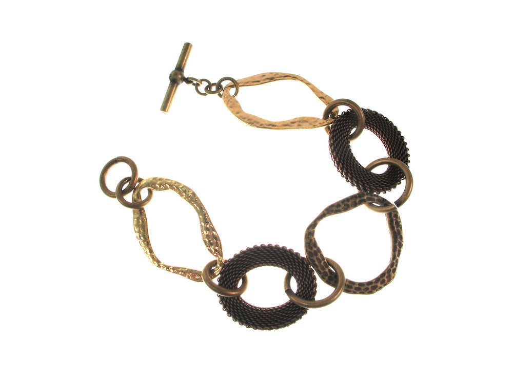 Oval Mesh & Metal Link Bracelet | Erica Zap Designs