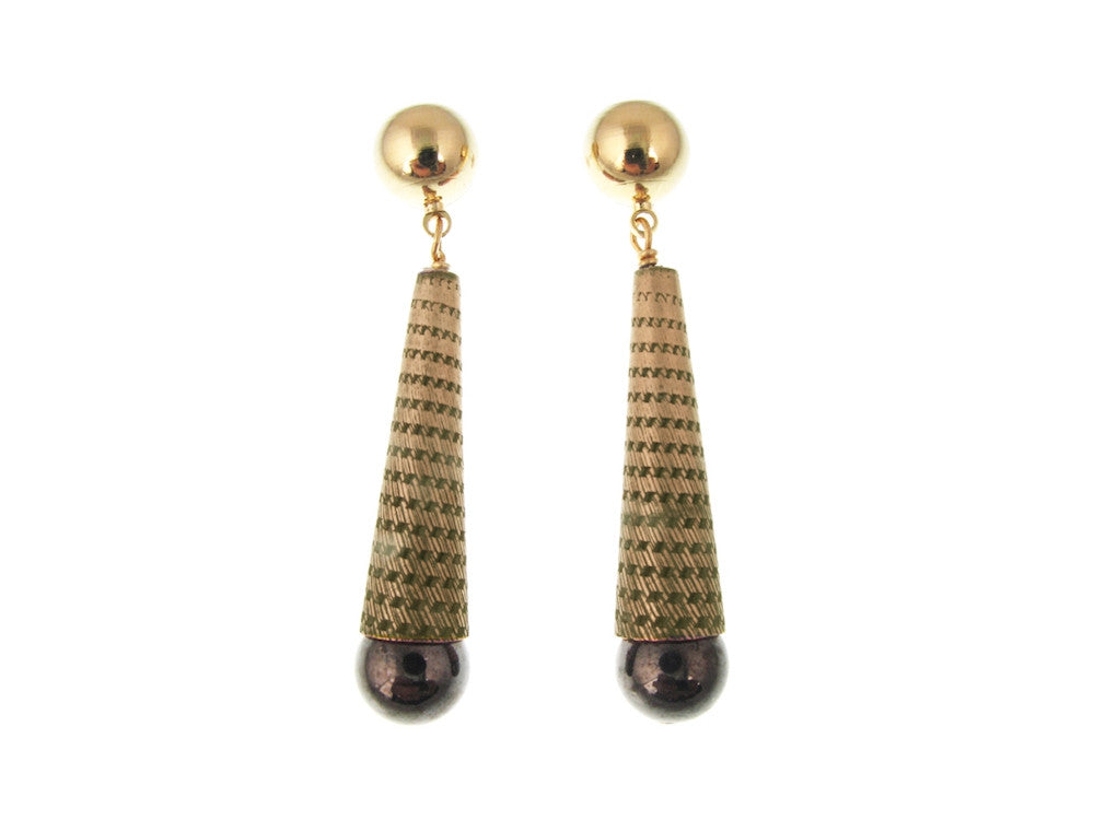 Textured Cone Earrings | Erica Zap Designs