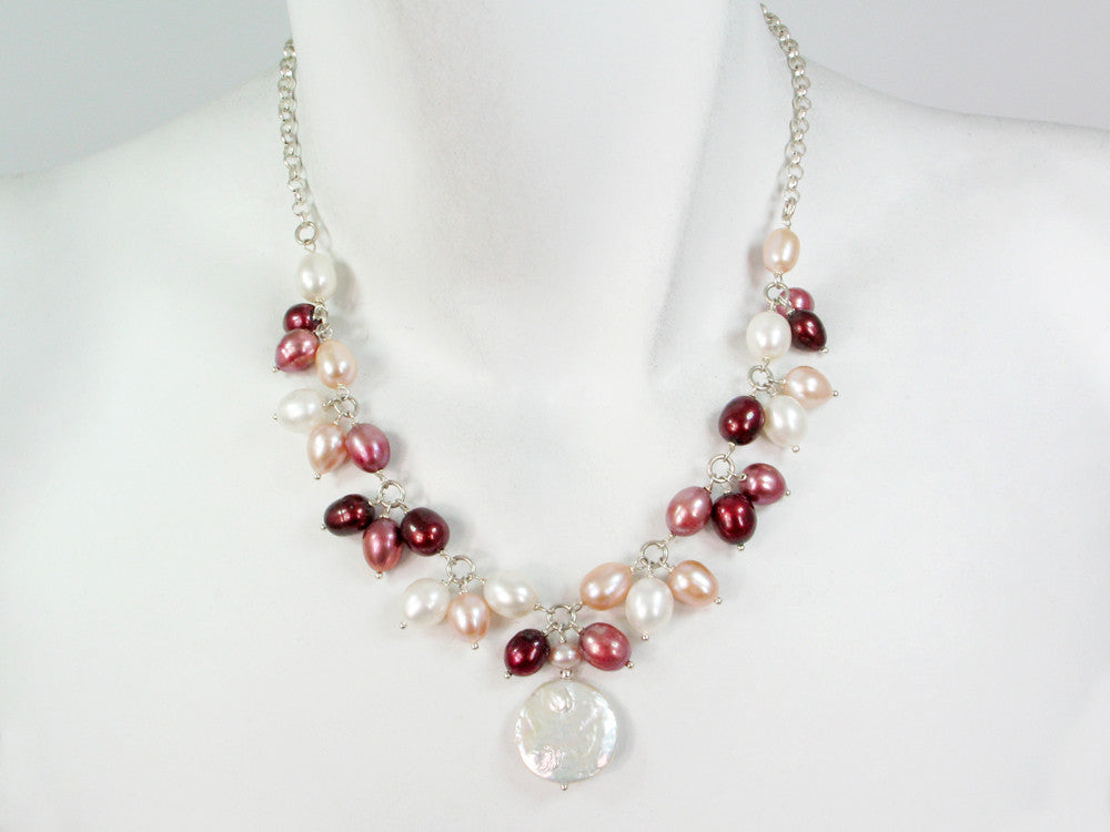 Pearl & Sterling Chain Necklace | Erica Zap Designs