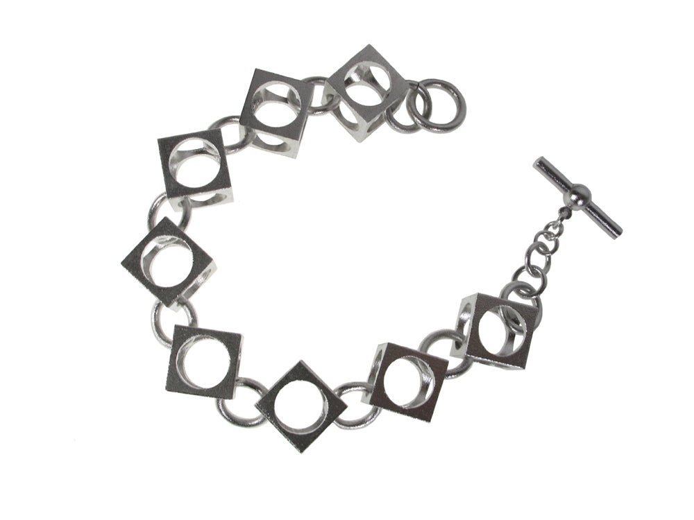 Large Open Cube Bracelet | Erica Zap Designs