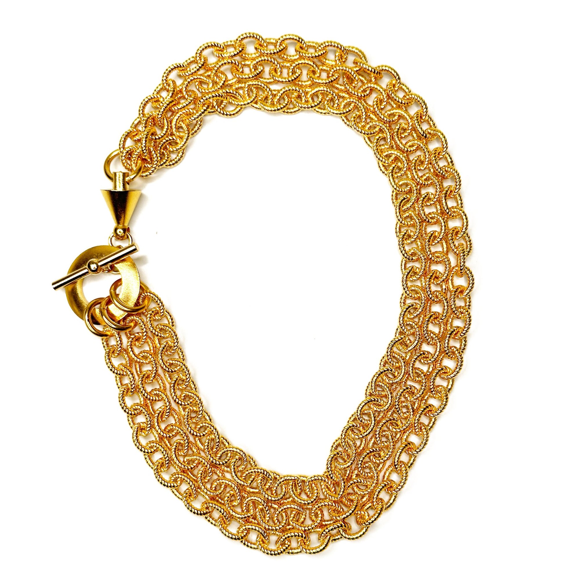 3 Strand Chain Necklace | Erica Zap Designs