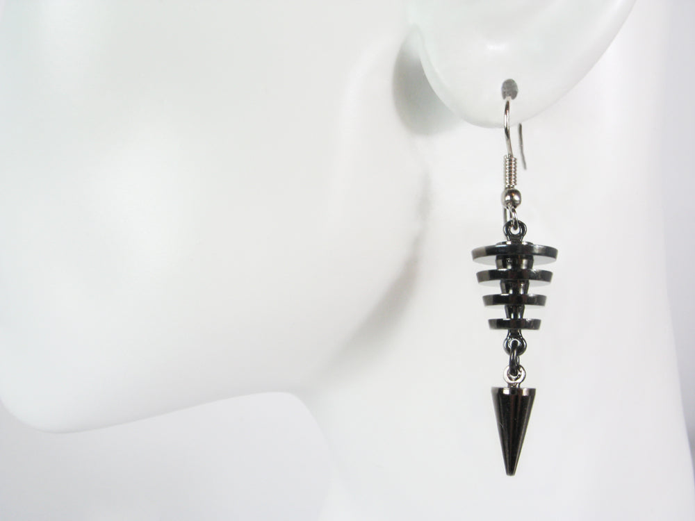 Turned Drop Earrings with Cone | Erica Zap Designs