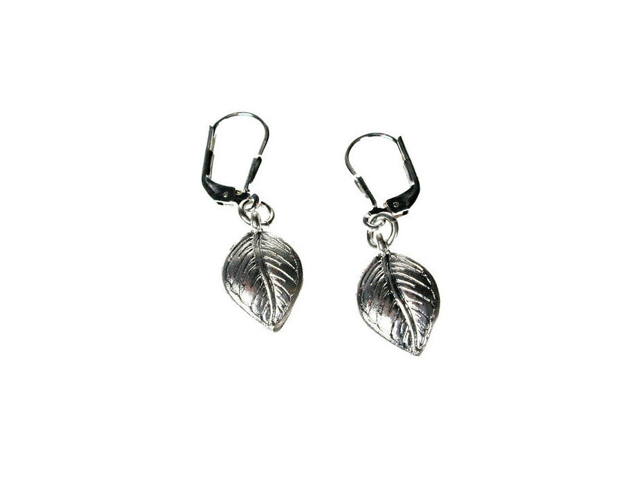 Sterling Leaf Earrings | Erica Zap Designs