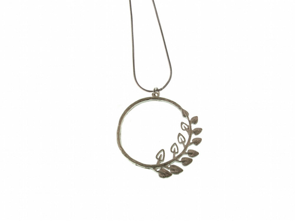 Circle Leaf Pendant | Erica Zap Designs