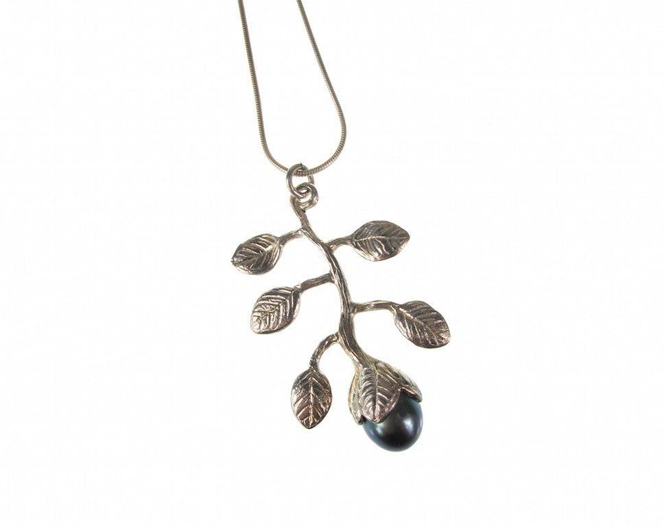 Branch Pearl Pendant Necklace | Erica Zap Designs