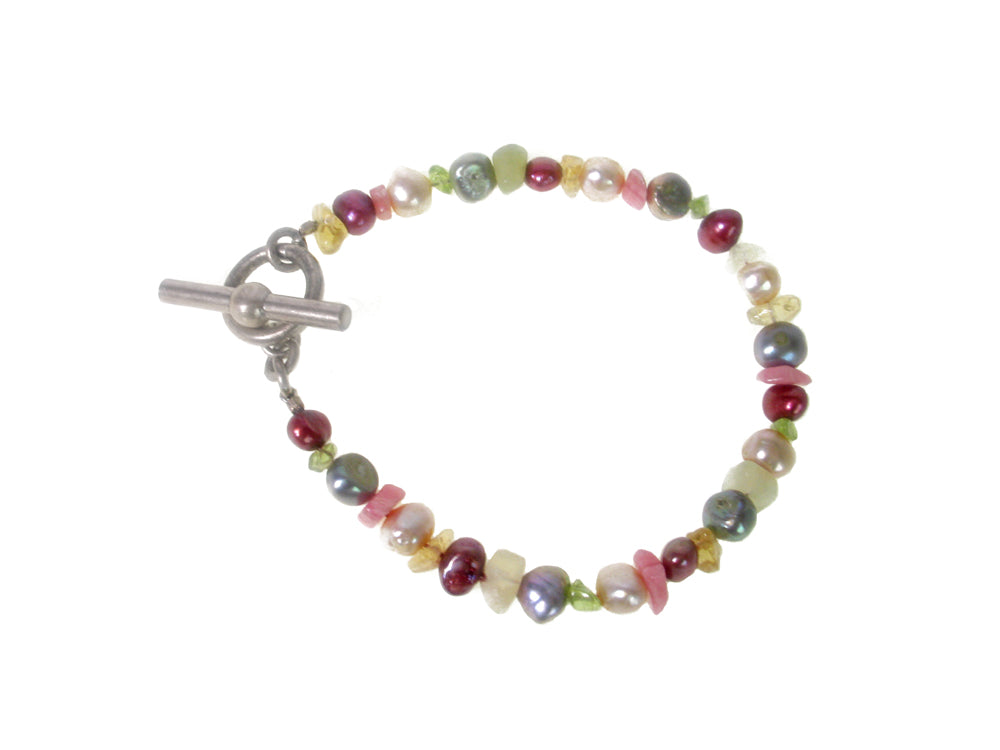Pearl & Stone Chip Bracelet | Erica Zap Designs