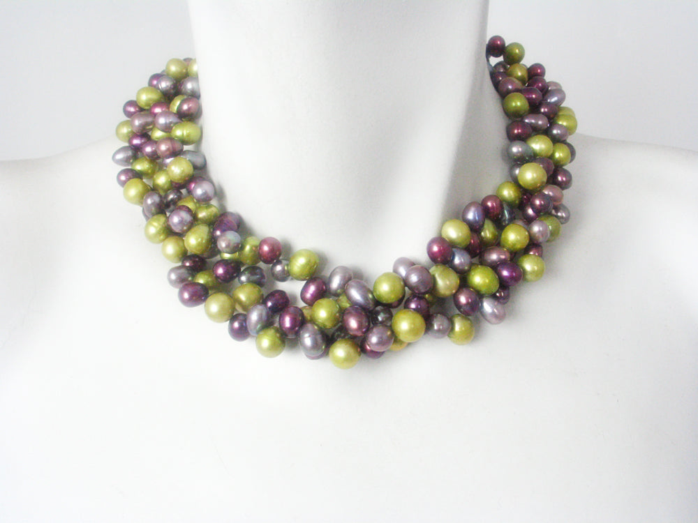 3-Strand Large Pearl Necklace | Erica Zap Designs