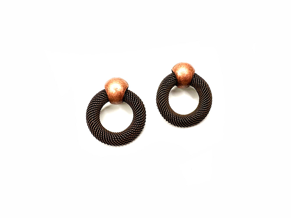 Large Round Mesh Earrings | Erica Zap Designs