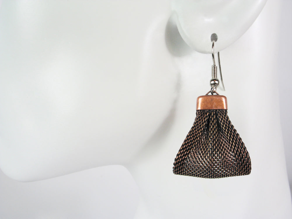 Mesh Triangle Drop Earrings | Erica Zap Designs