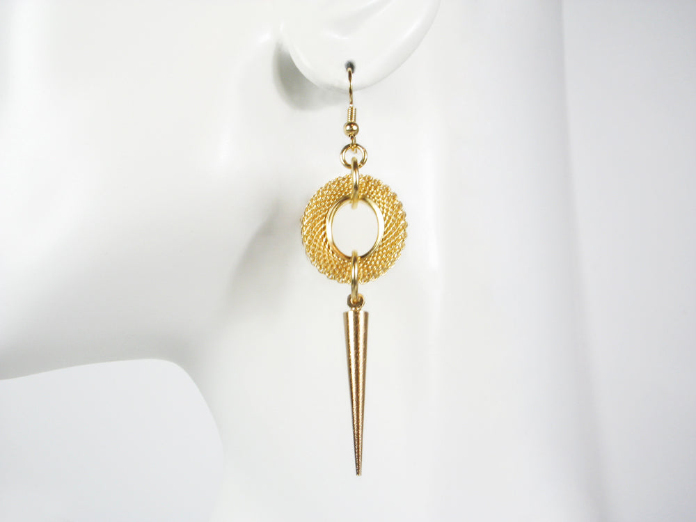 Oval Mesh and Cone  Earrings | Erica Zap Designs
