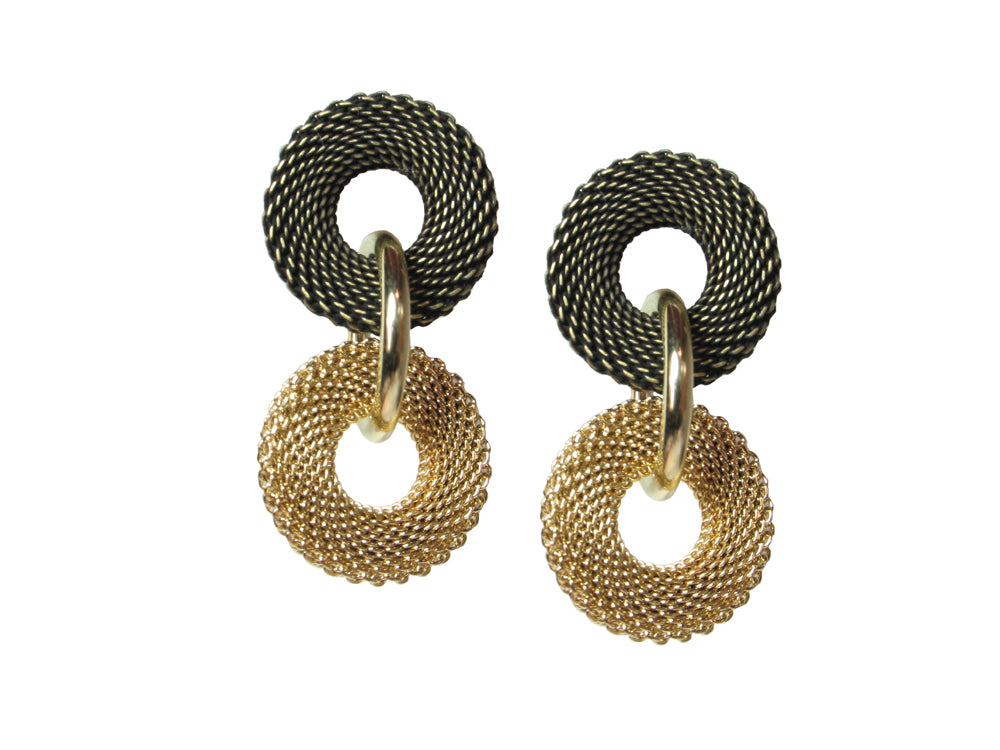 Double Ring Mesh Earrings | Erica Zap Designs