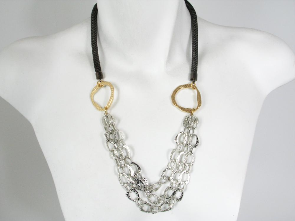 Multi-Chain Mesh Necklace | Erica Zap Designs