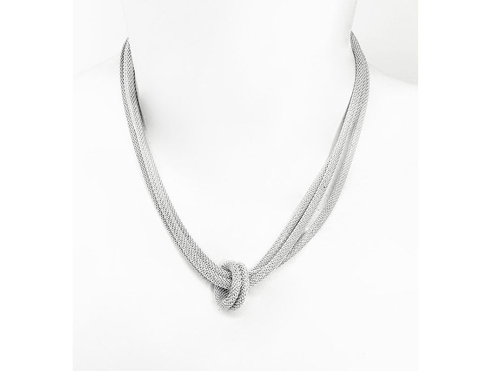 3-Strand Sterling Mesh Necklace | Erica Zap Designs