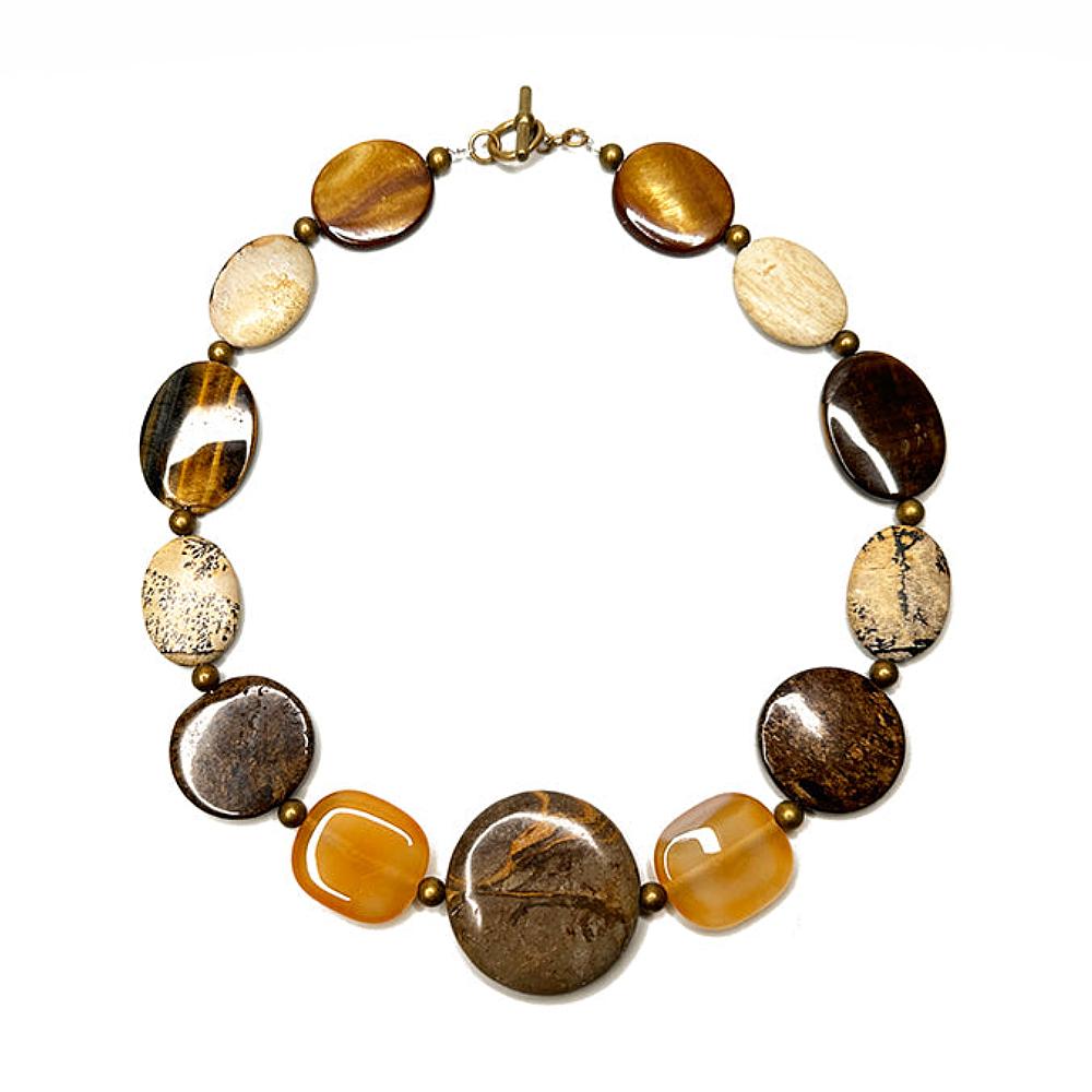 Mixed Stone Statement Necklace | Erica Zap Designs