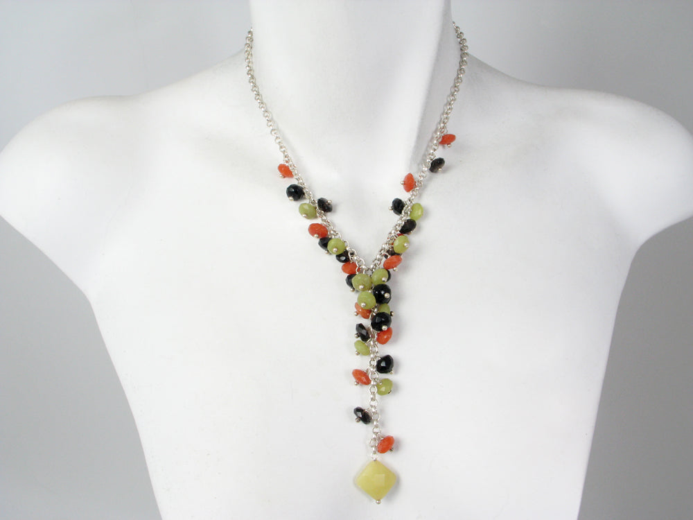 Stone Y Necklace | Erica Zap Designs