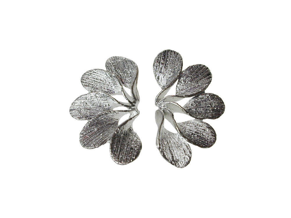Sterling Petal Fan Earrings | Erica Zap Designs