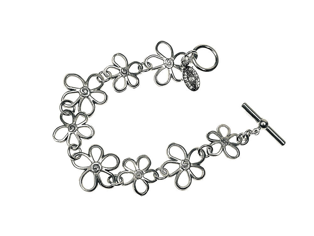 Sterling Flower Bracelet | Erica Zap Designs