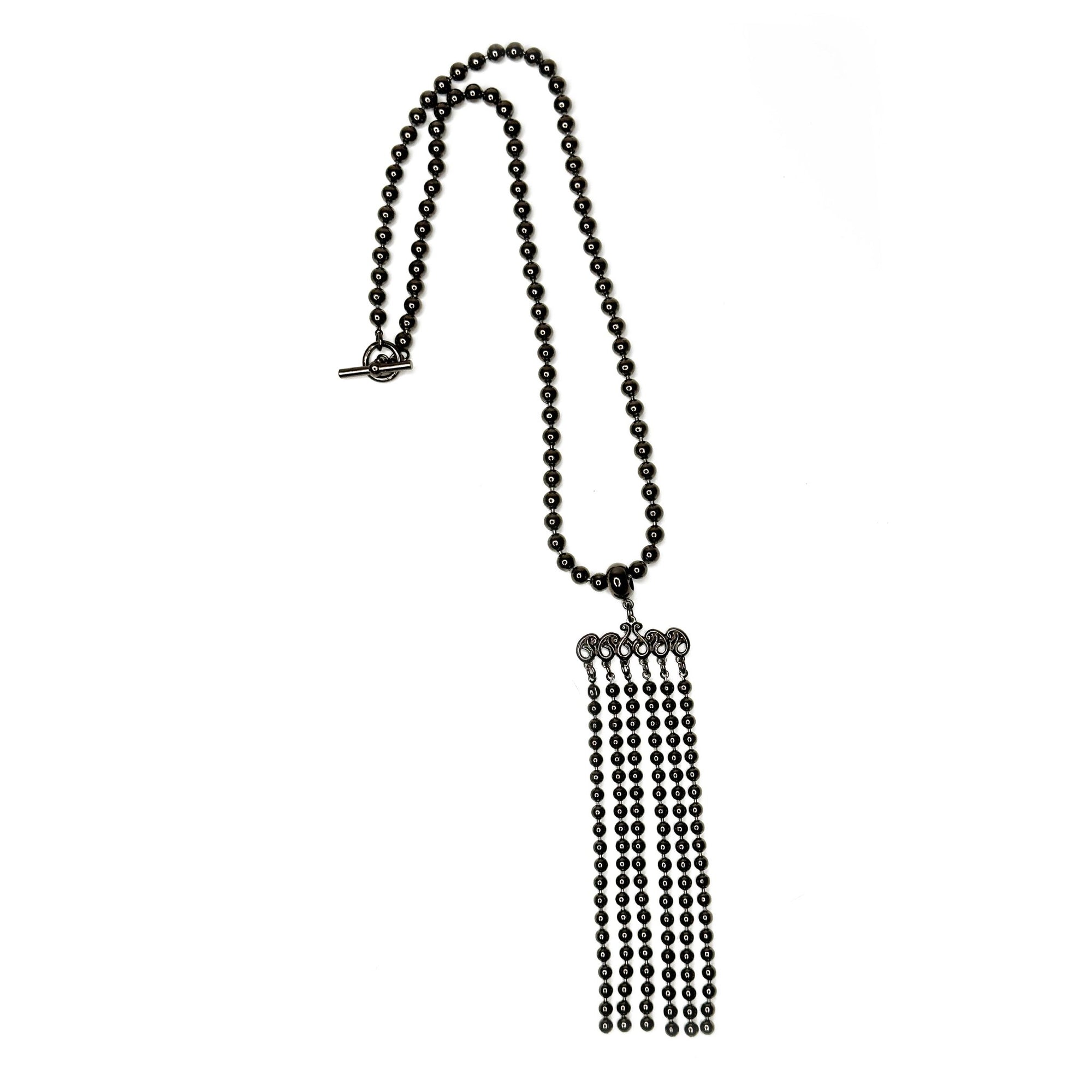 Fringe Drop Bead Chain Necklace | Erica Zap Designs