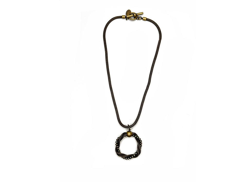 Circle Mesh Necklace | Erica Zap Designs