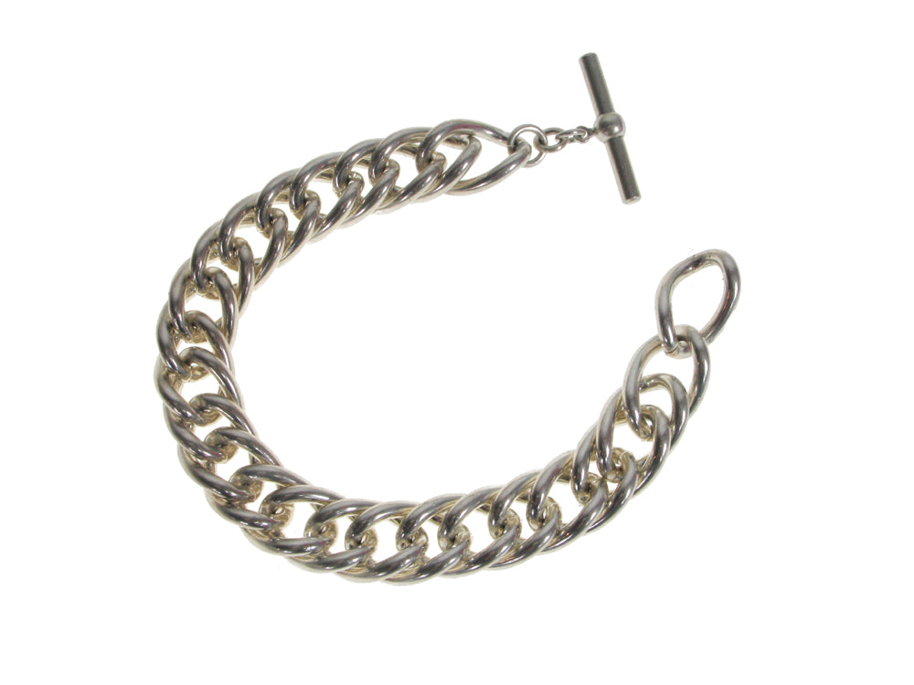 Men's Heavy Oval Link Sterling Bracelet | Erica Zap Designs