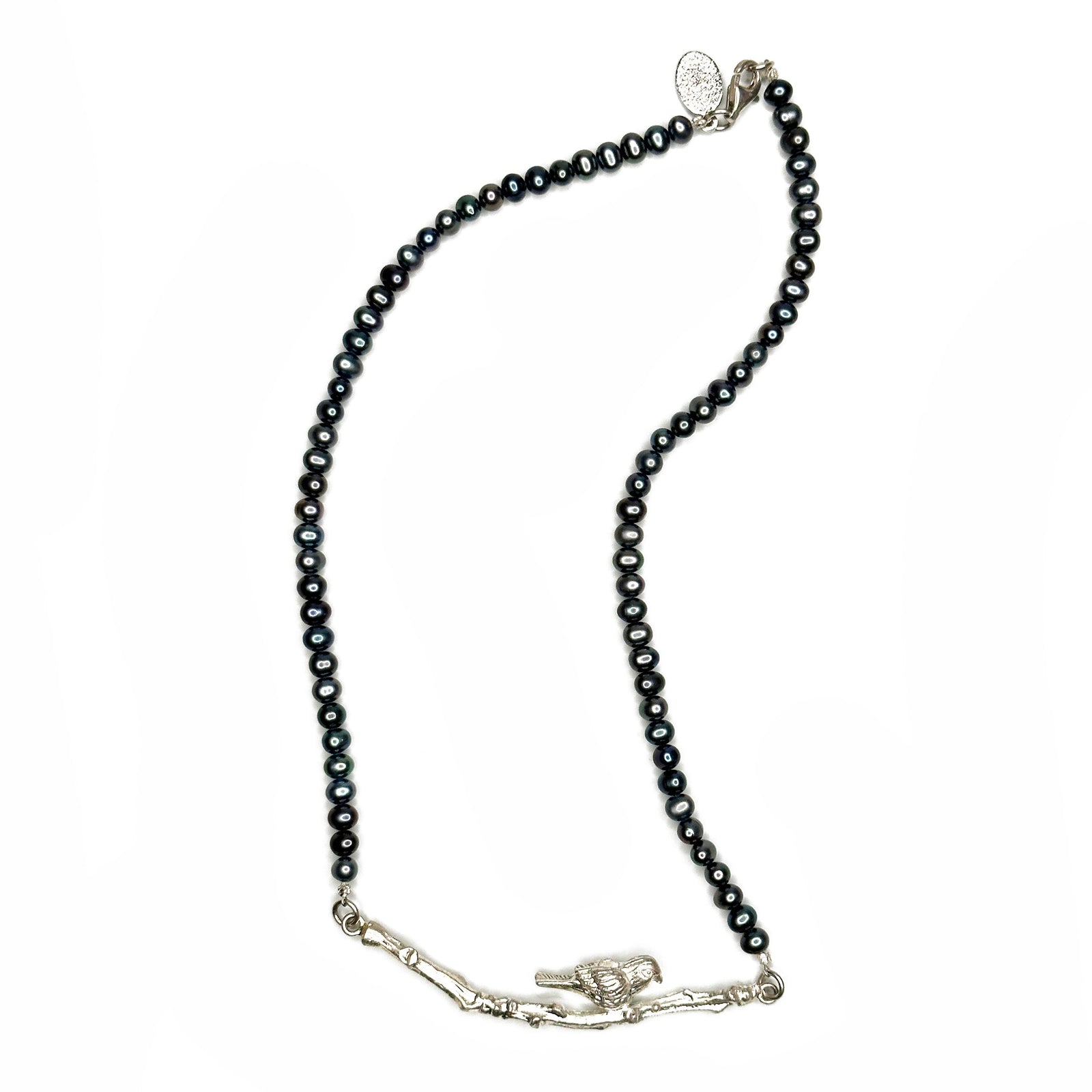 Bird on a Branch Pearl Necklace