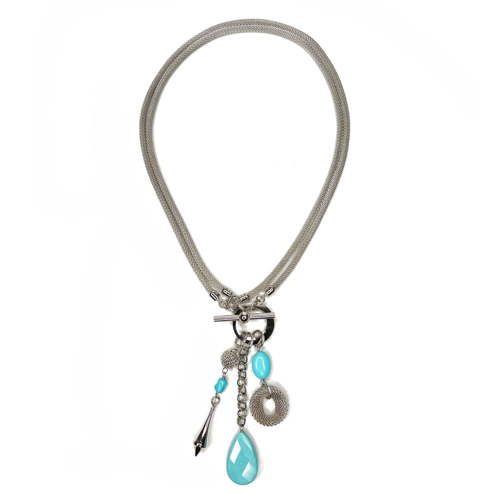 Convertible Mesh and Stone Pendant Necklace | Erica Zap Designs