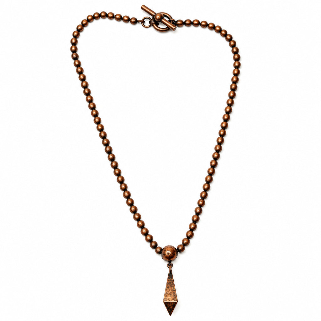 Front Drop Bead Chain Necklace