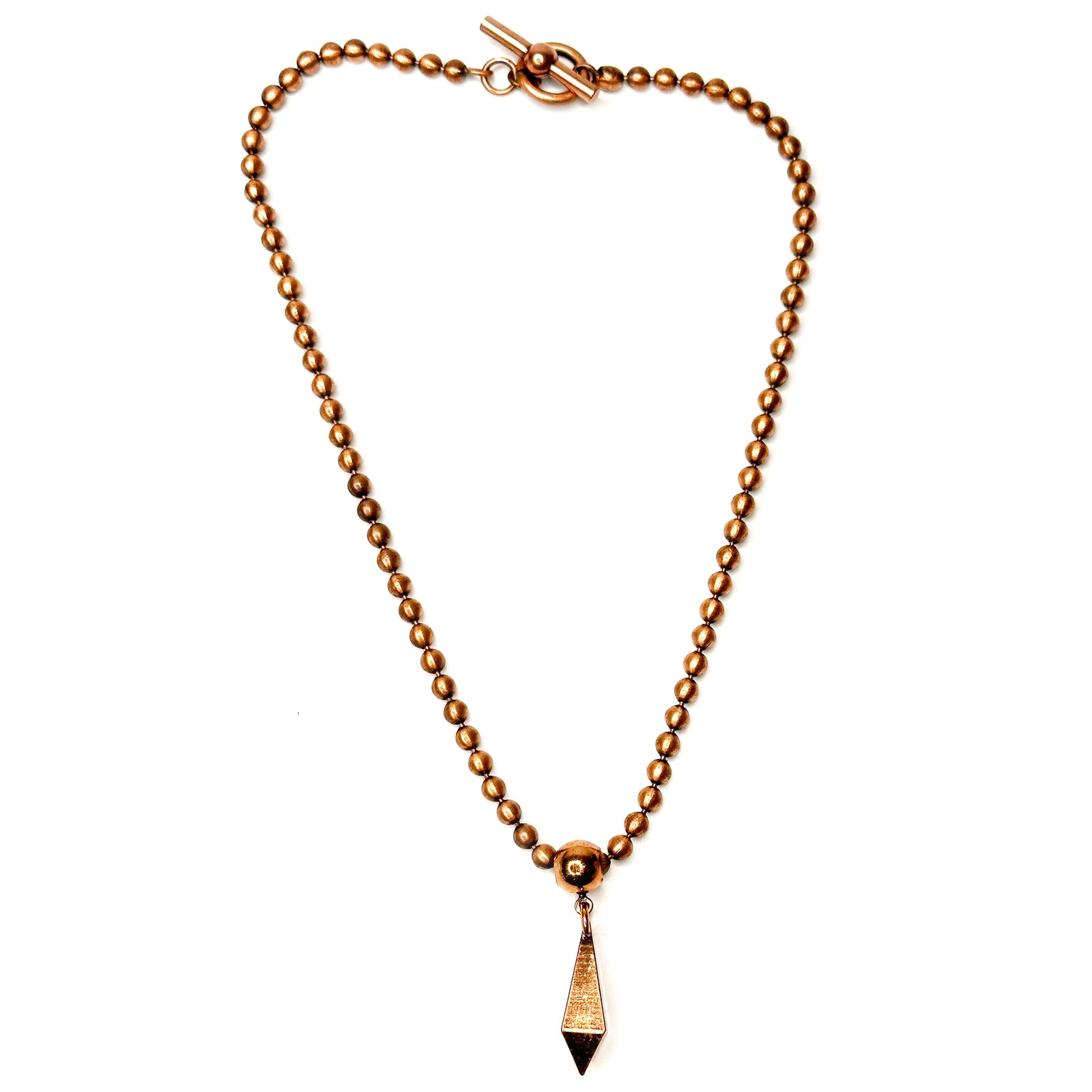 Front Drop Bead Chain Necklace