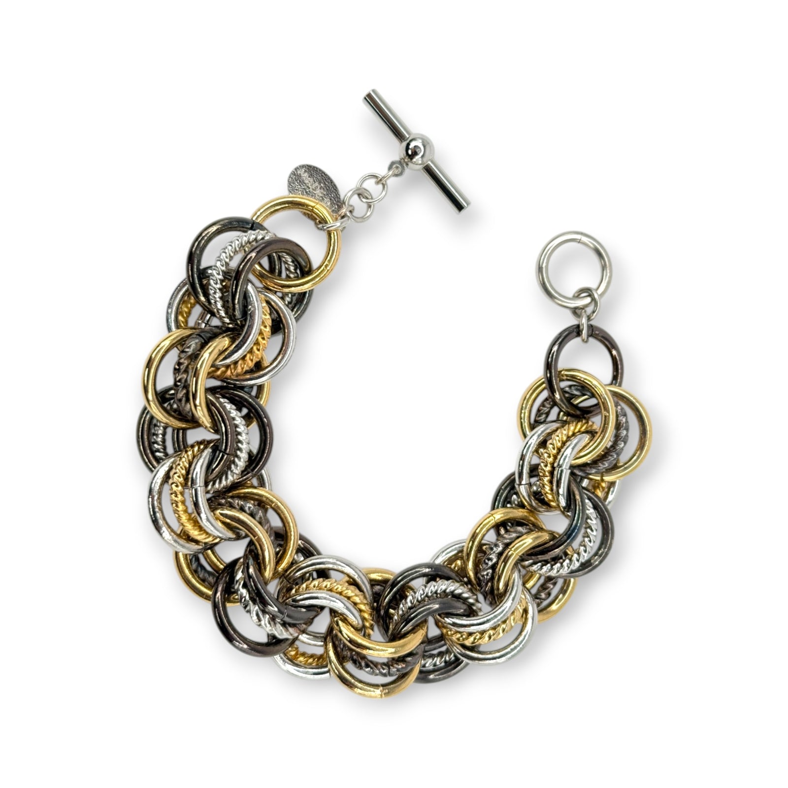 Triple Linked Circles Bracelet