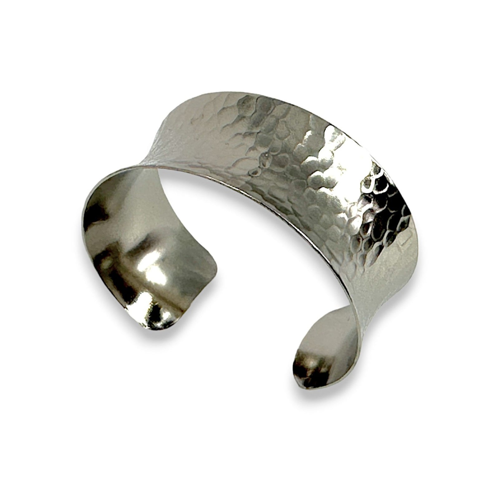 Narrow Concave Hammered Cuff Bracelet | Erica Zap Designs