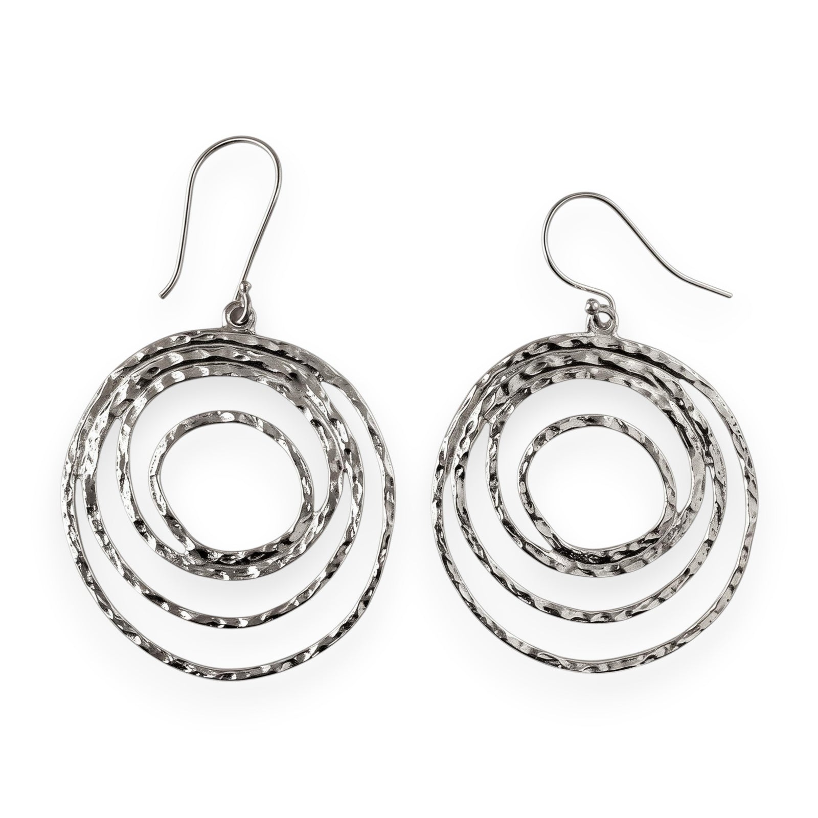 Circle Pattern Sterling Earrings