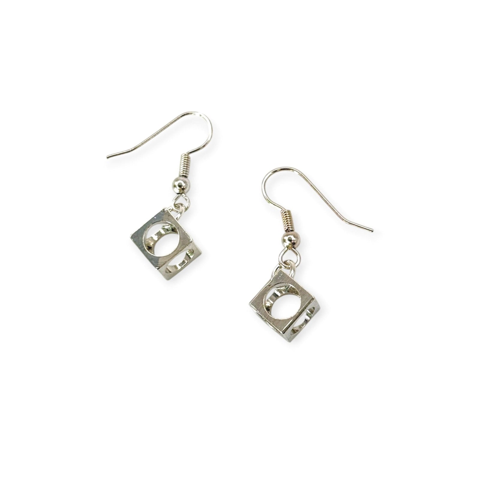 Small Open Cube Earrings | Erica Zap Designs