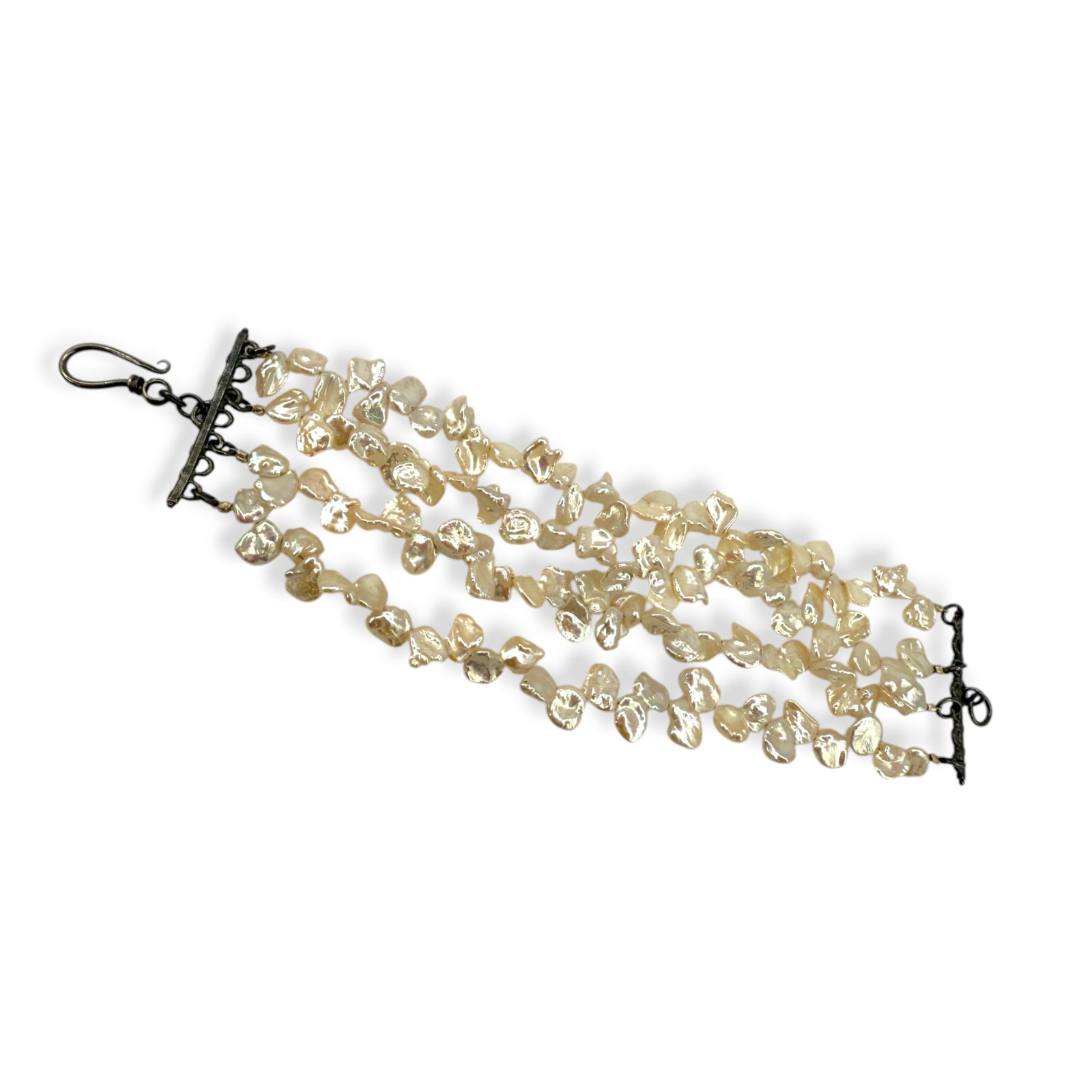 4-Strand Keshi Pearl Bracelet | Erica Zap Designs