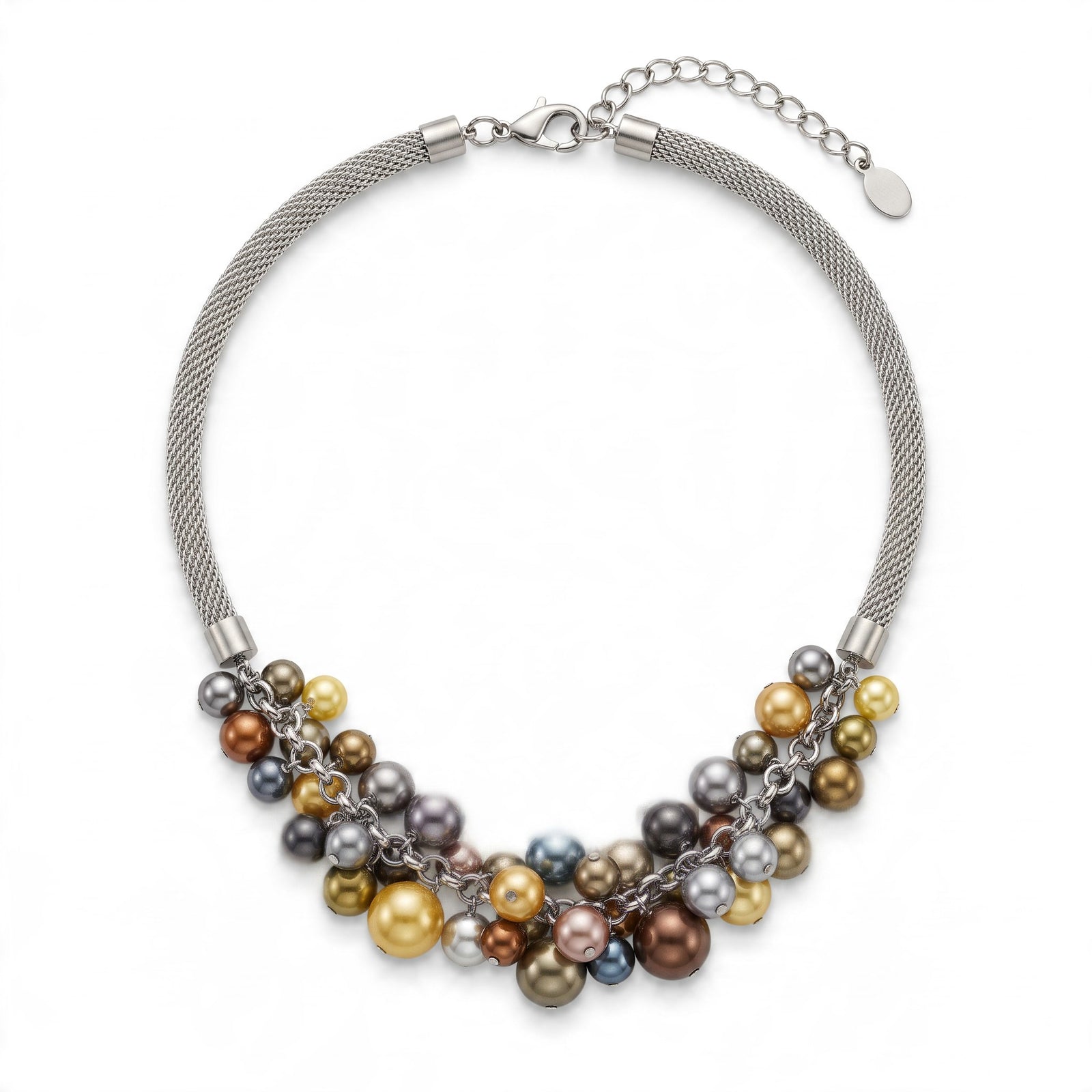 Faux Pearl Bubble Necklace