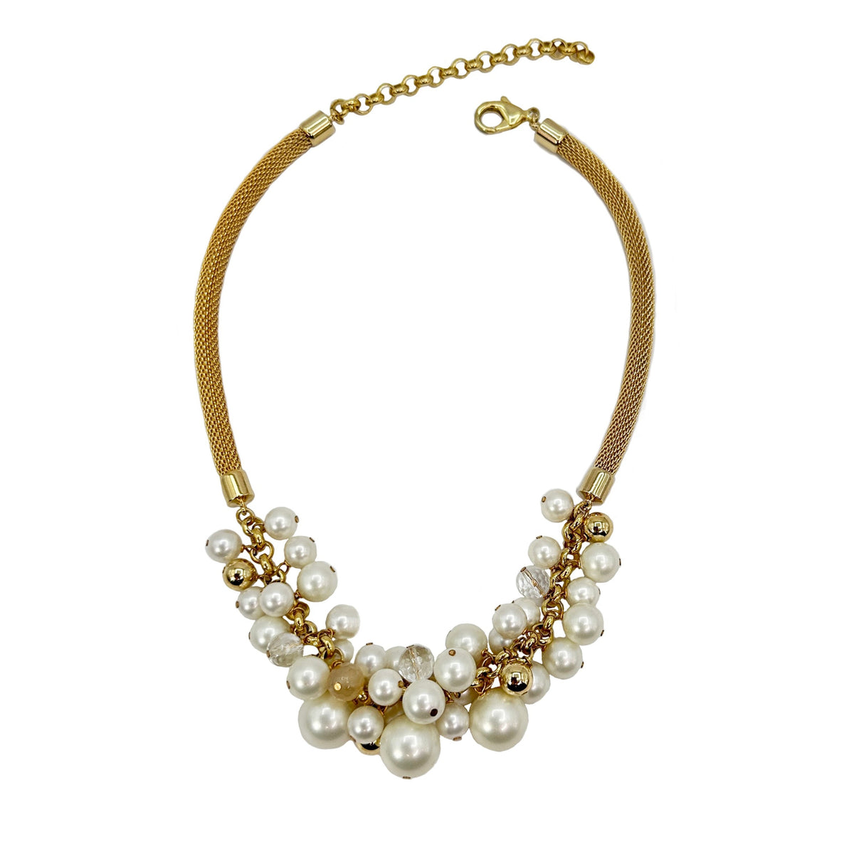 Faux Pearl Bubble Necklace Erica Zap Designs