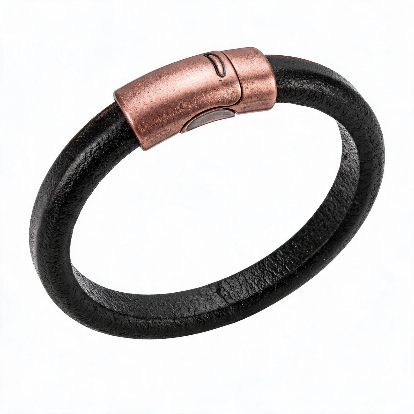 Men's Leather Bracelet | Simple Magnetic Clasp