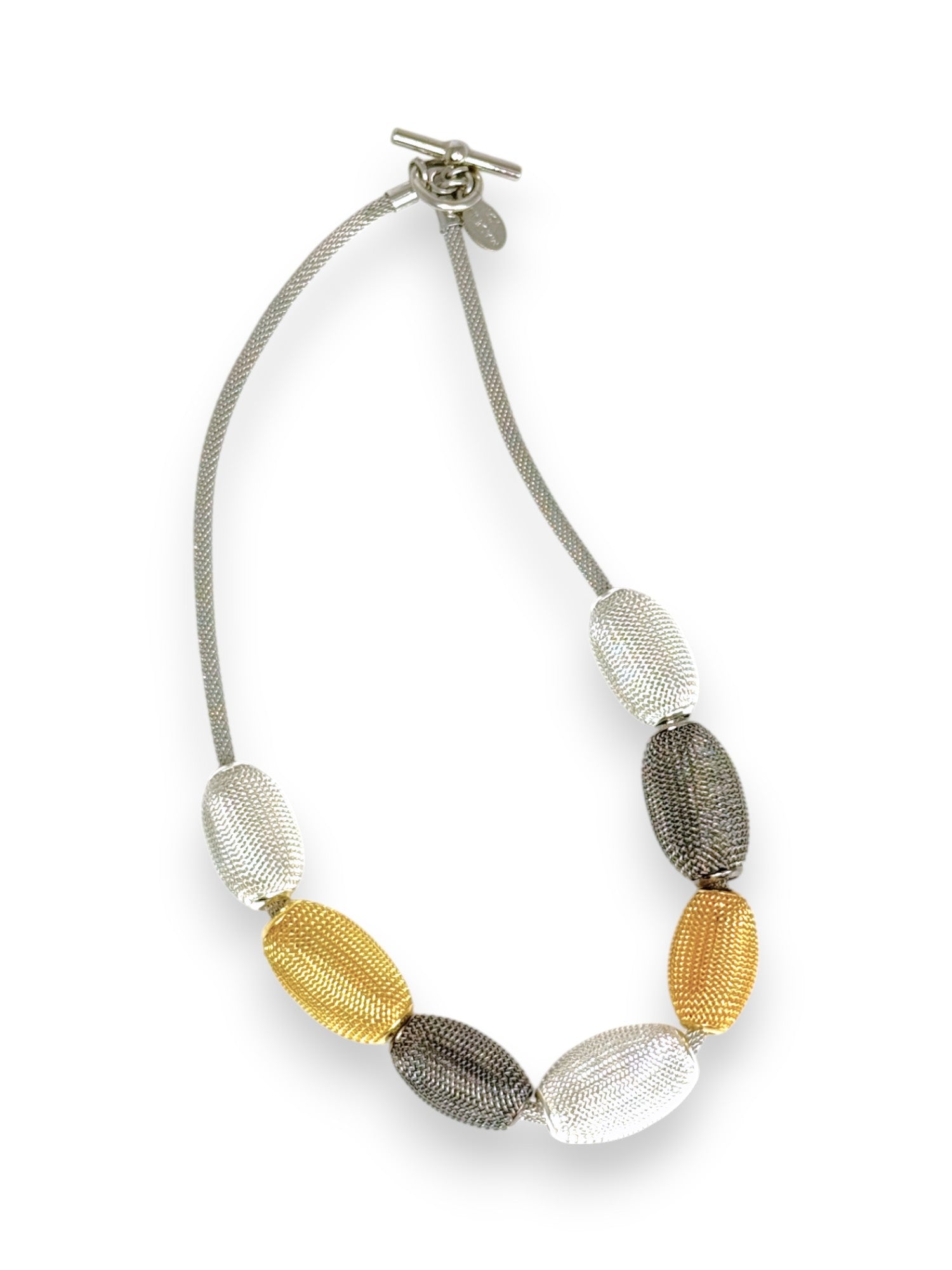 Large Oval Mesh Bead Necklace | ERICA ZAP DESIGNS