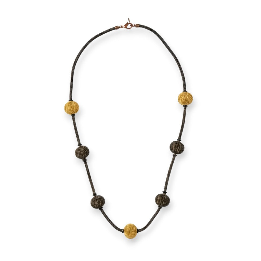 Long Mesh Spaced Bead Necklace | Erica Zap Designs