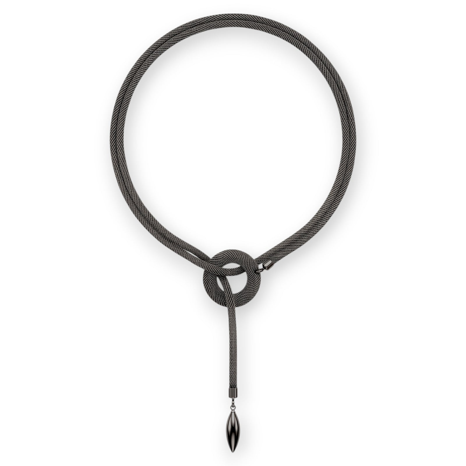 Mesh Lariat Necklace