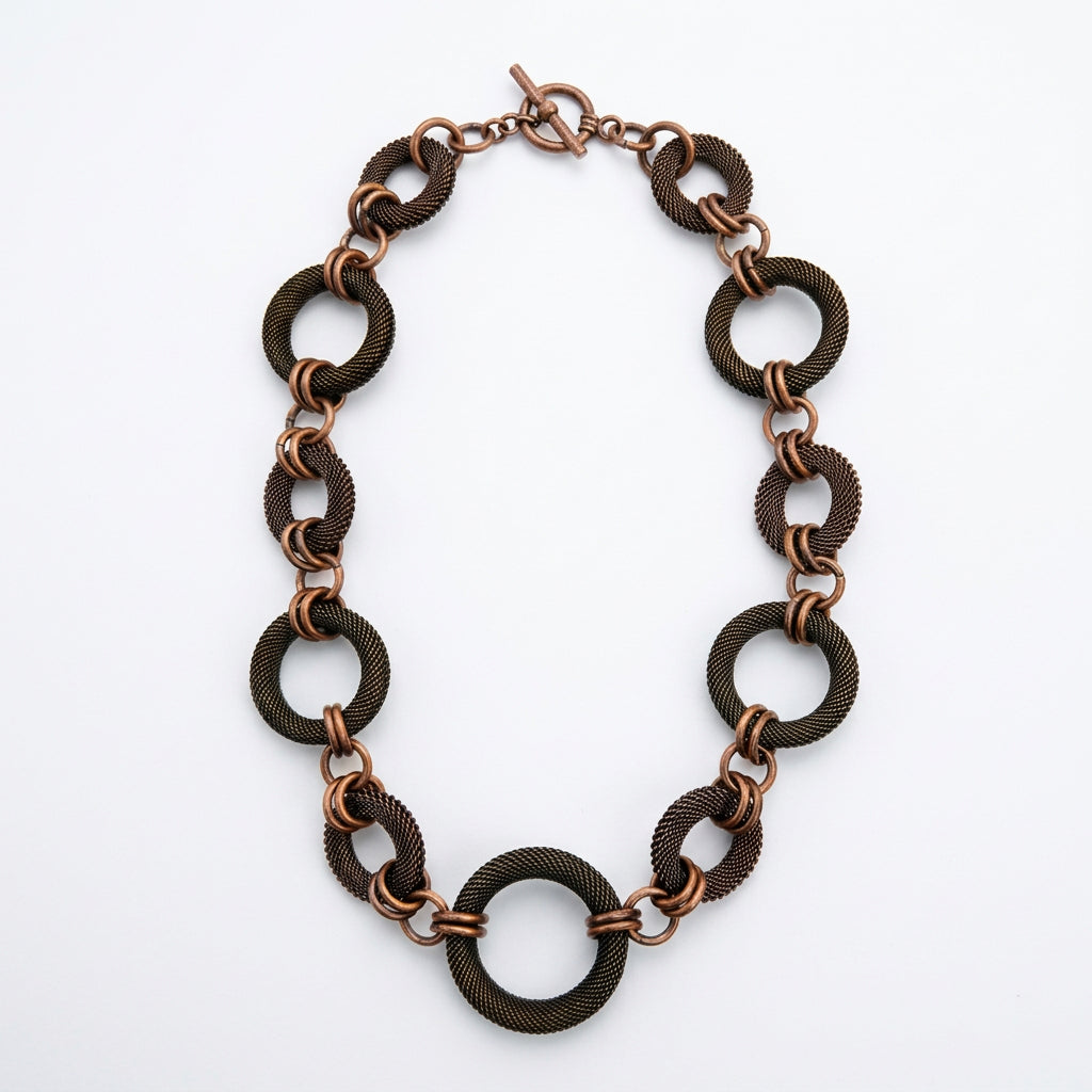 Linked Mesh Ring Necklace | Erica Zap Designs