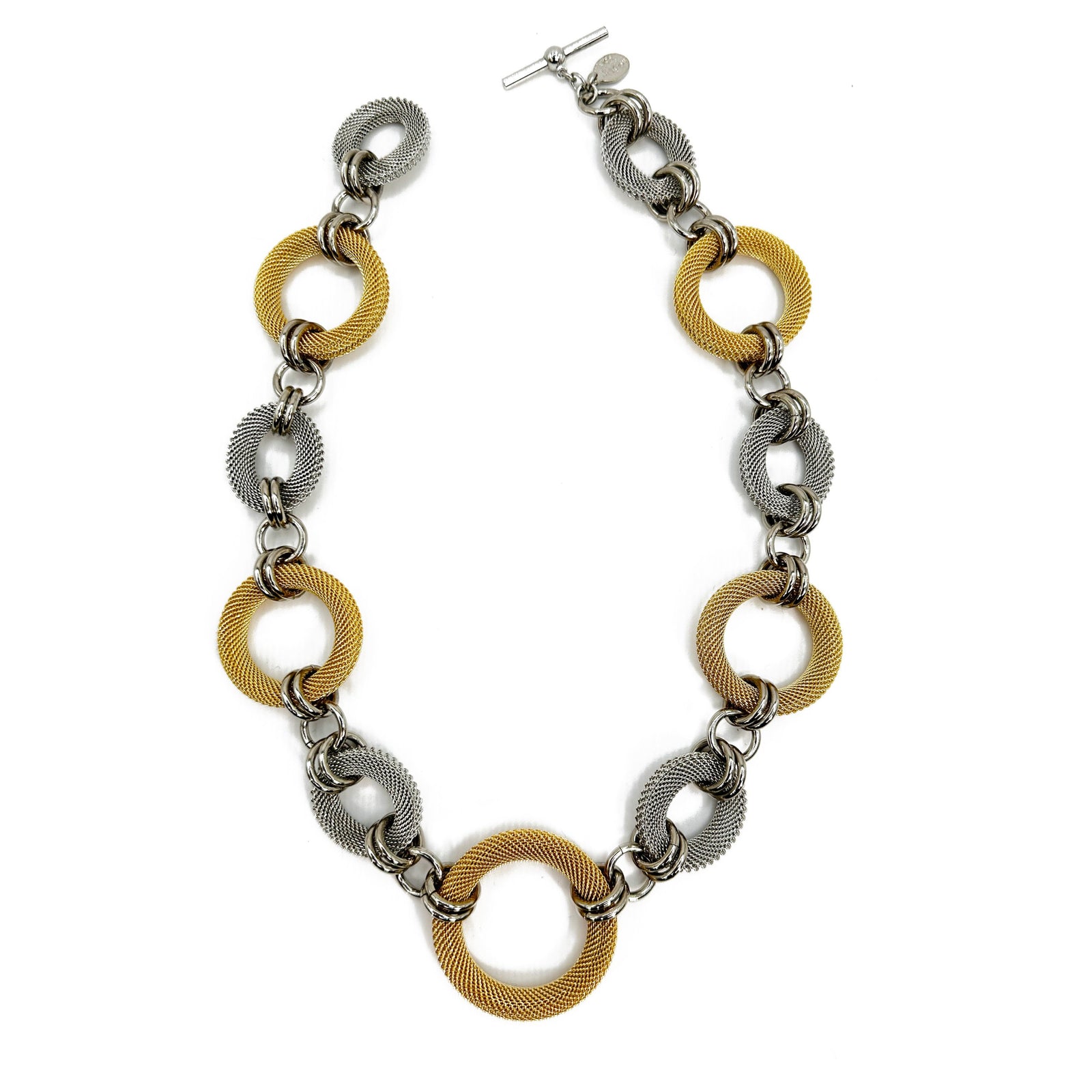 Linked Mesh Ring Necklace